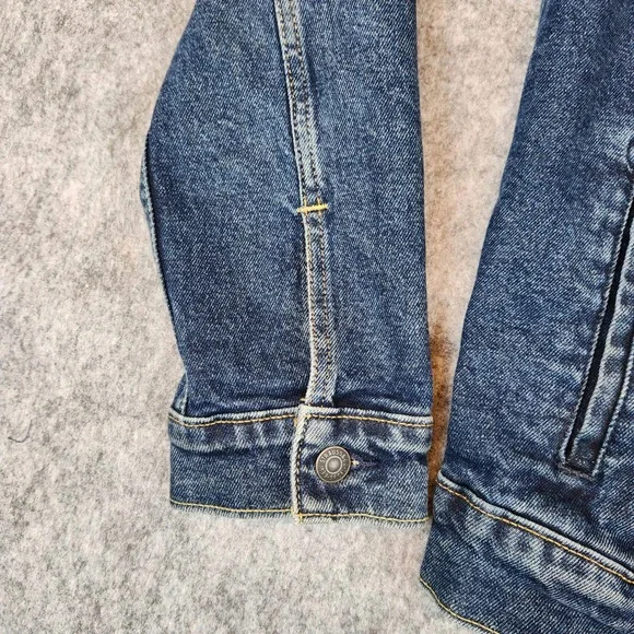 Levis Trucker Jacket Men M Blue Denim Button Up Classic Casual Outerwear Layer - Picture 5 of 12